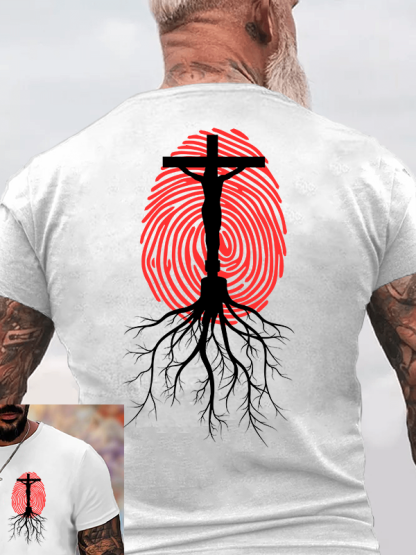 Lifeprint Faith Tree Jesus God Christian Cotton T-Shirt