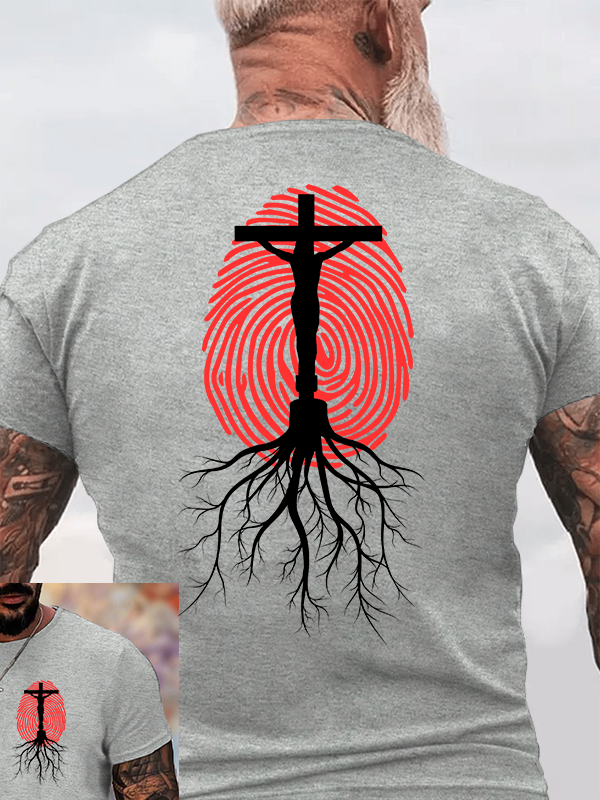 Lifeprint Faith Tree Jesus God Christian Cotton T-Shirt