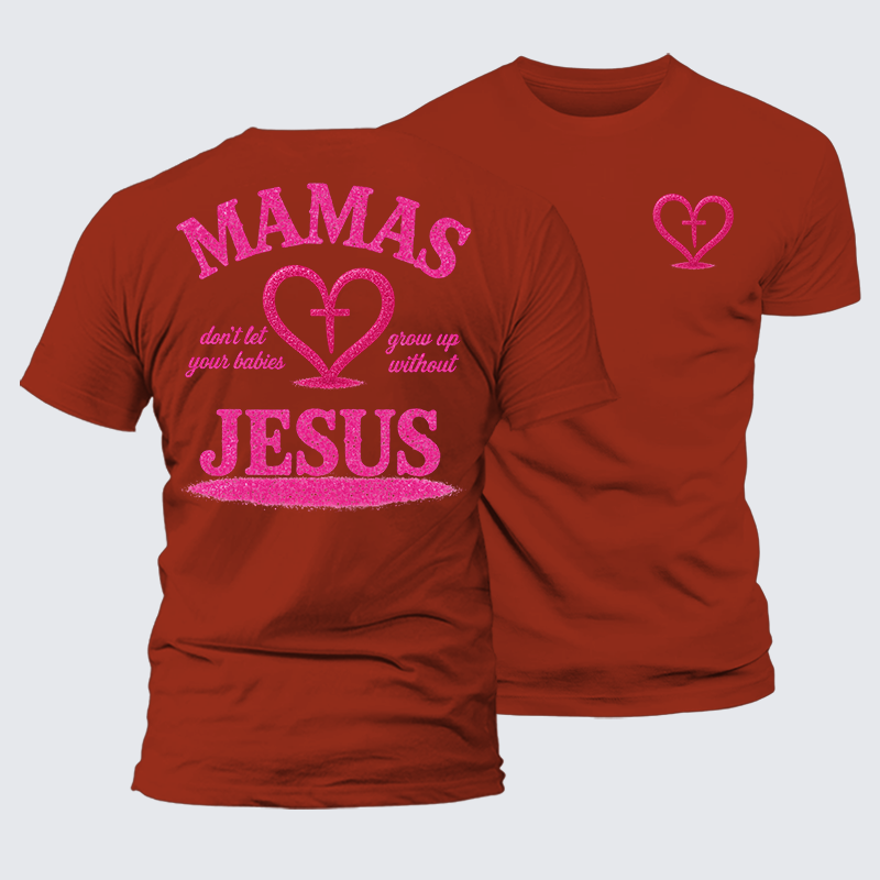 Blossoms Of Faith And Love Jesus God Christian Premium Mercerized Cotton Tee