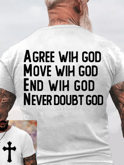Amen Jesus God Christian Cotton T-Shirt