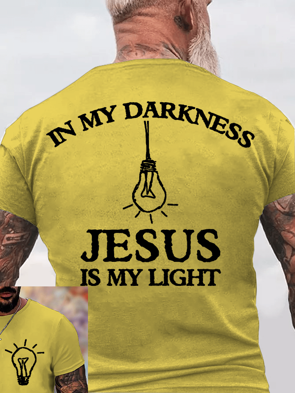 Jesus Is My Light  Jesus God Christian Cotton T-Shirt
