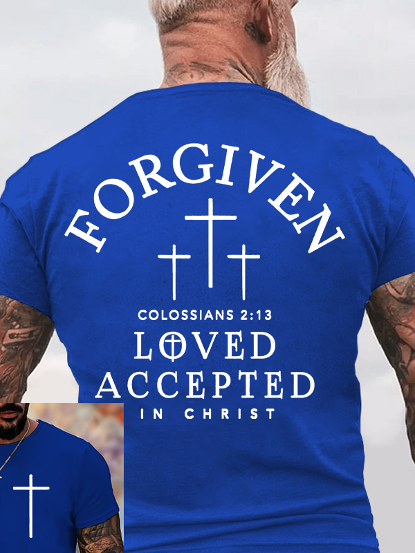Forgiven Jesus God Christian Cotton T-Shirt