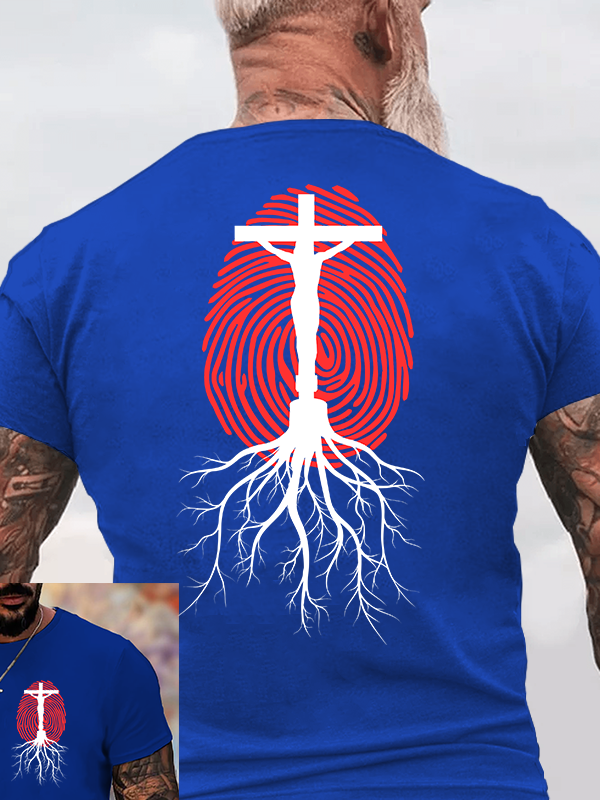 Lifeprint Faith Tree Jesus God Christian Cotton T-Shirt