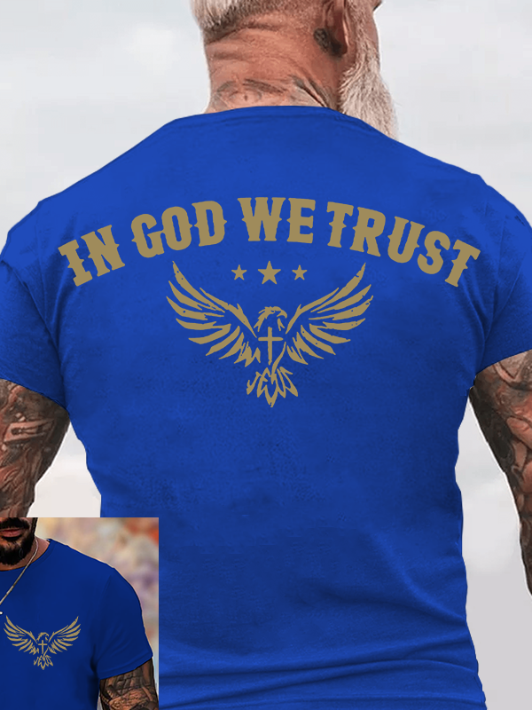 In God We Trust Jesus God Christian Cotton T-Shirt