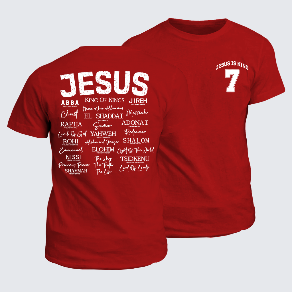Jesus Is King Jesus God Christian Cotton T-Shirt