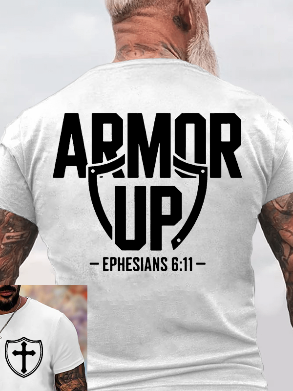 Armor Up Jesus God Christian Cotton T-Shirt