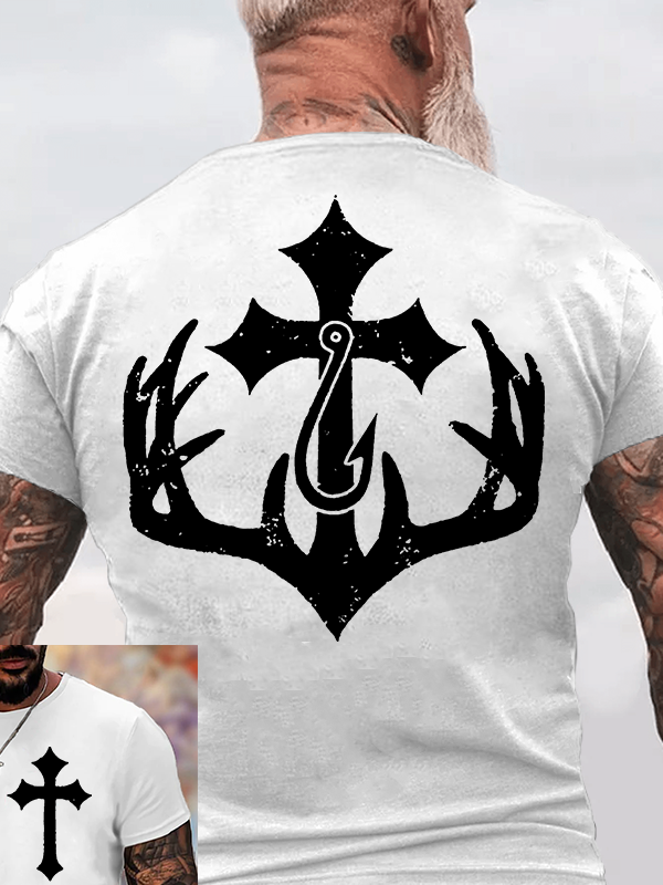 Sacred Hunt Jesus God Christian Cotton T-Shirt