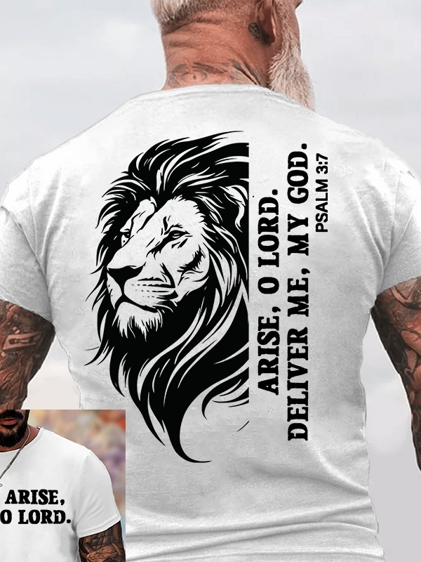 Arise, O Lord Jesus God Christian Cotton T-Shirt
