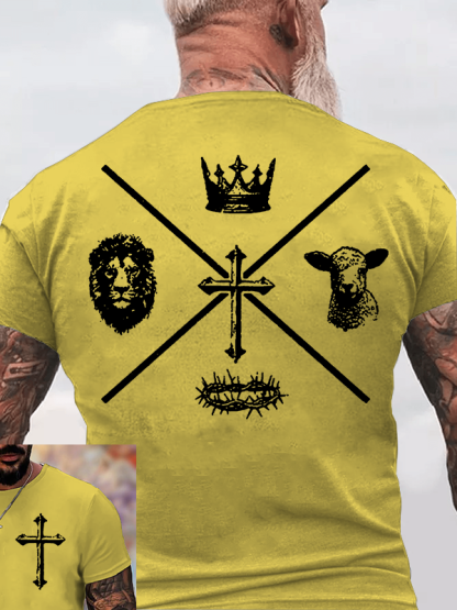 Faith Cross Jesus God Christian Cotton T-Shirt