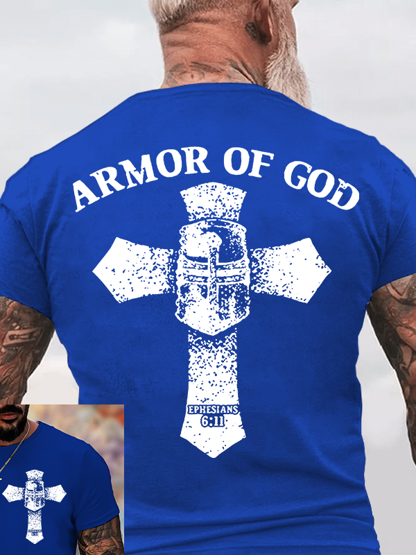 Armor of God Jesus God Christian Cotton T-Shirt