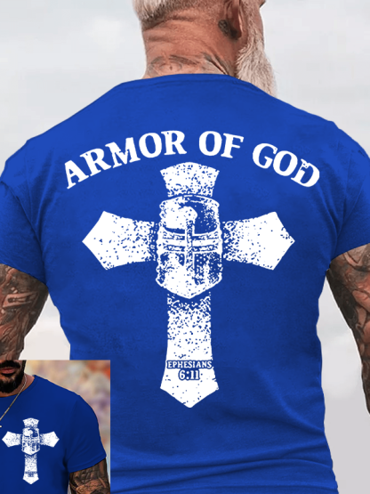 Armor of God Jesus God Christian Cotton T-Shirt