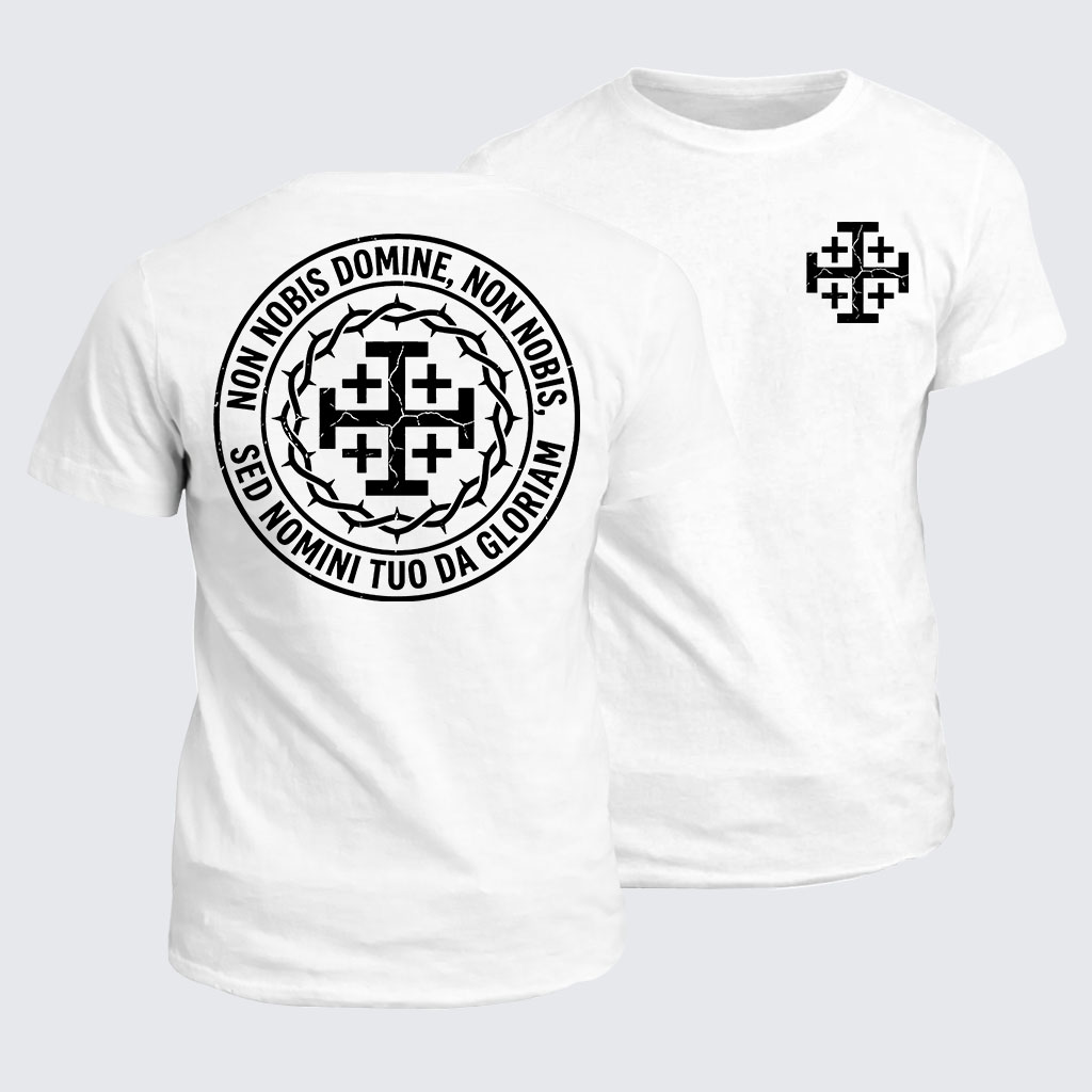 Classic Cotton Tee -  Non Nobis Domine, Non Nobis, Sed Nomini Tuo Da Gloriam