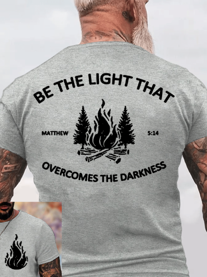 Be The Light that Overcomes The Darkness Jesus God Christian Cotton T-Shirt