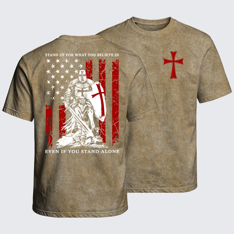 Washed T-Shirt - Stand Up For What You Believe