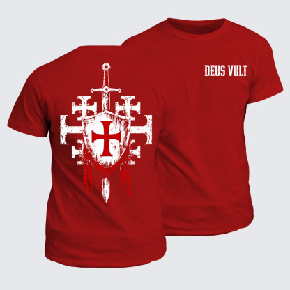 Classic Cotton Tee - Deus Vult: God Wills It