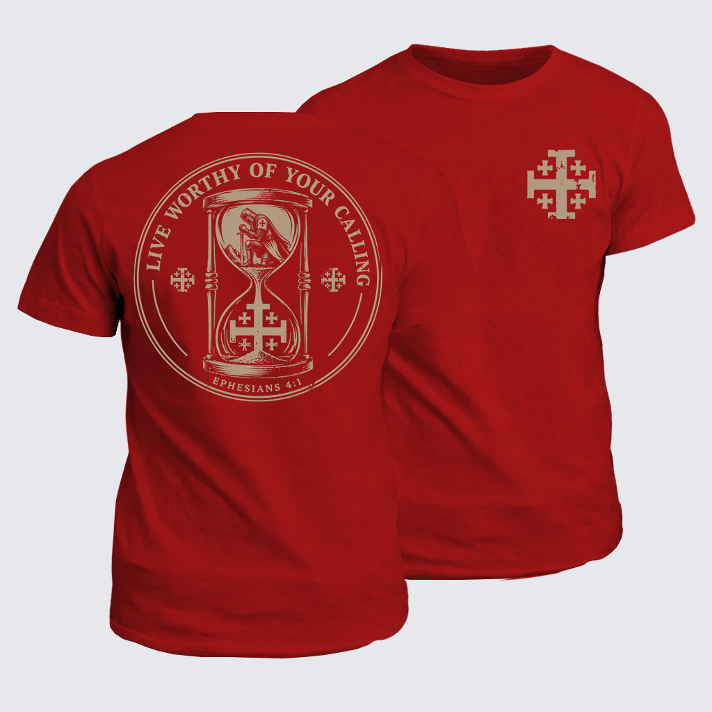 Classic Cotton Tee - Live Worthy of Your Calling