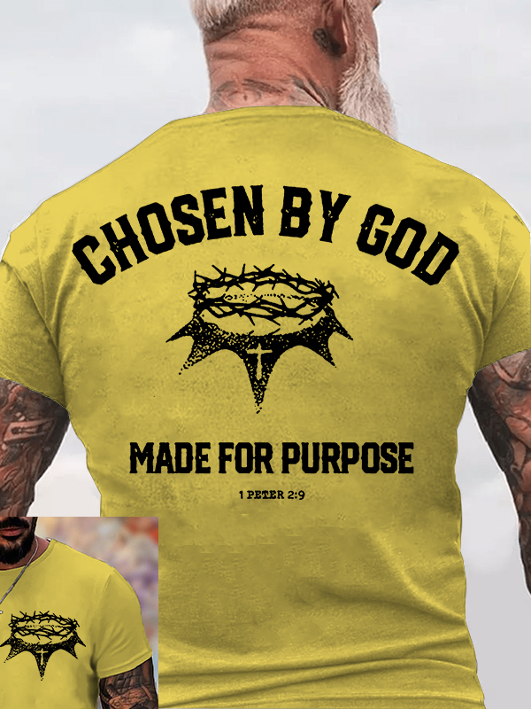 Chosen by God Jesus God Christian Cotton T-Shirt