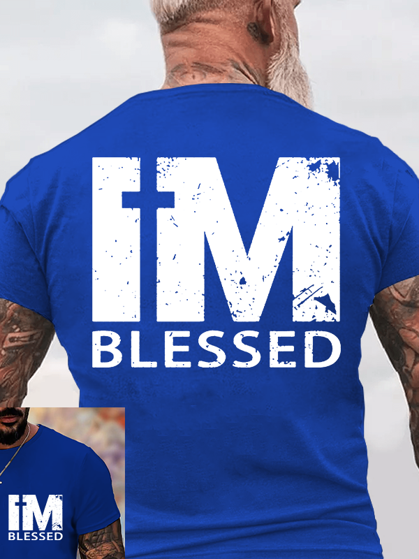 I'm Blessed Jesus God Christian Cotton T-Shirt