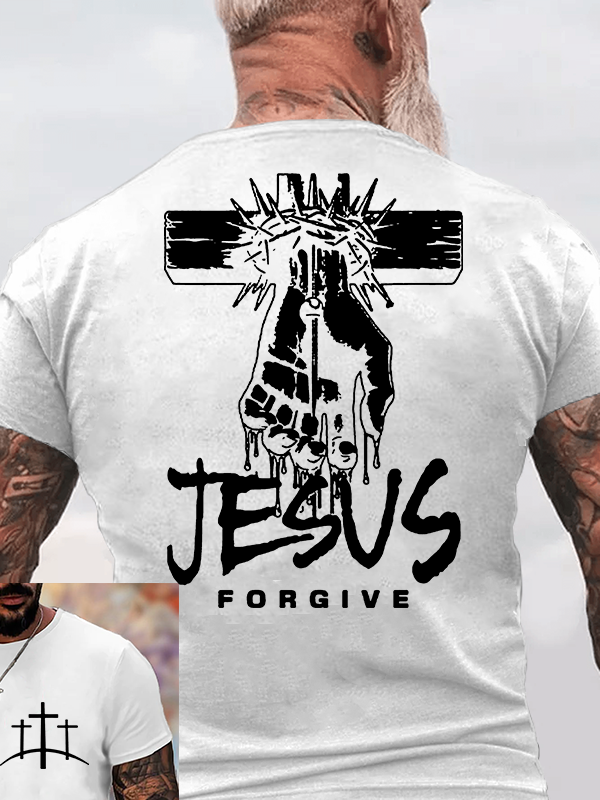 Jesus Forgive Jesus God Christian Cotton T-Shirt