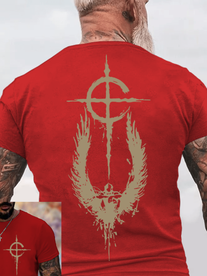 Wings of Faith Jesus God Christian Cotton T-Shirt