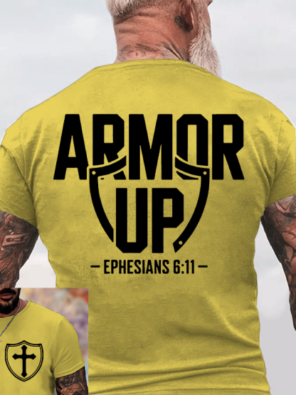 Armor Up Jesus God Christian Cotton T-Shirt