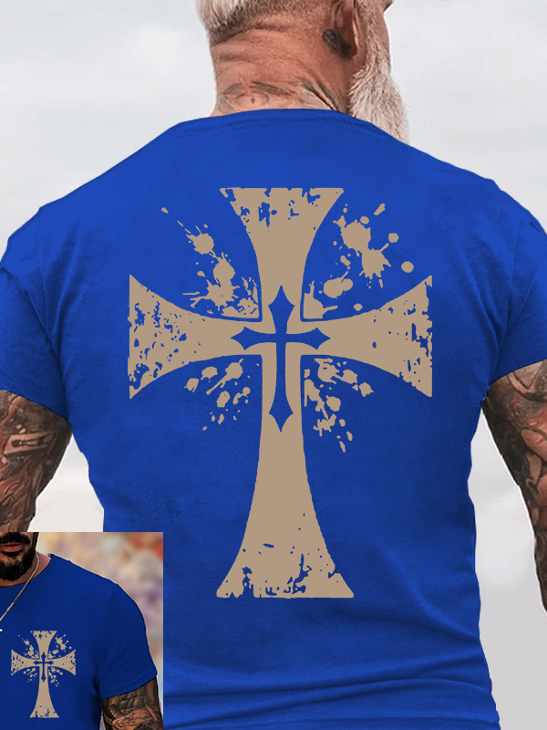 Cross Jesus God Christian Cotton T-Shirt