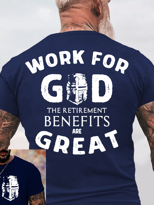 Work for God Jesus God Christian Cotton T-Shirt