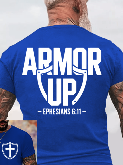 Armor Up Jesus God Christian Cotton T-Shirt