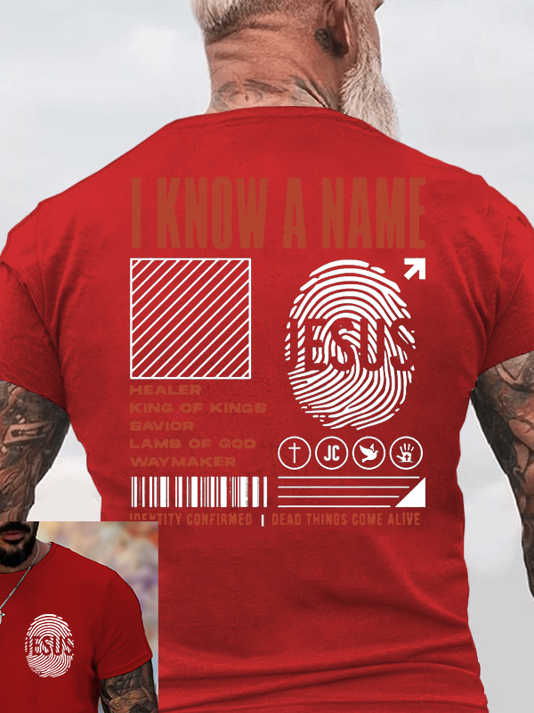 I Know A Name Christian Cotton T-Shirt