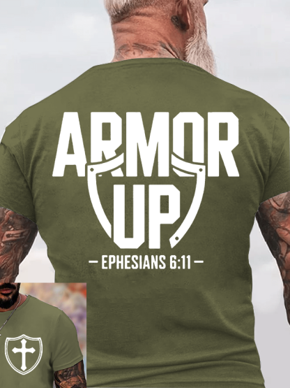Armor Up Jesus God Christian Cotton T-Shirt