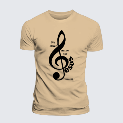 ACTS 4:12 Jesus God Christian Premium Mercerized Cotton Tee