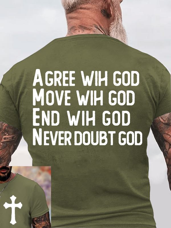 Amen Jesus God Christian Cotton T-Shirt
