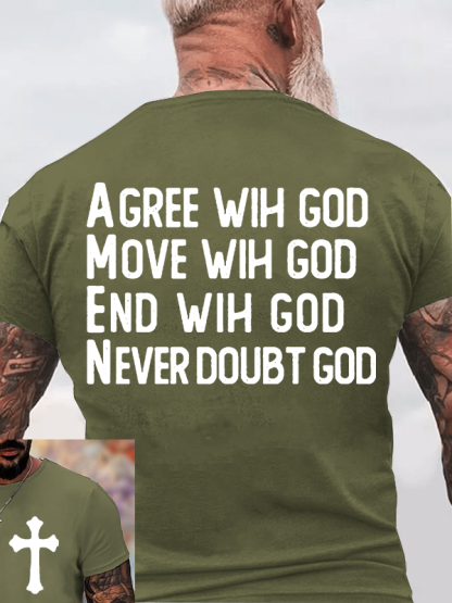 Amen Jesus God Christian Cotton T-Shirt