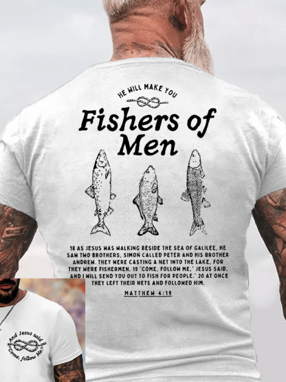 Fishers Of Men Christian Cotton T-Shirt