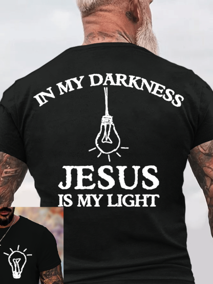 Jesus Is My Light  Jesus God Christian Cotton T-Shirt