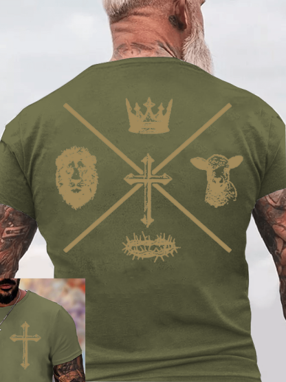 Faith Cross Jesus God Christian Cotton T-Shirt
