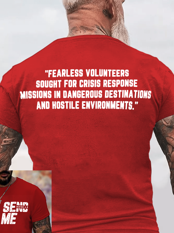 SEND ME - Isaiah 6:8 Jesus God Christian Cotton T-Shirt