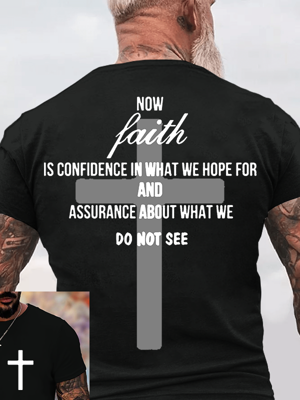 Man Of God Husband Dad Jesus God Christian Cotton T-Shirt