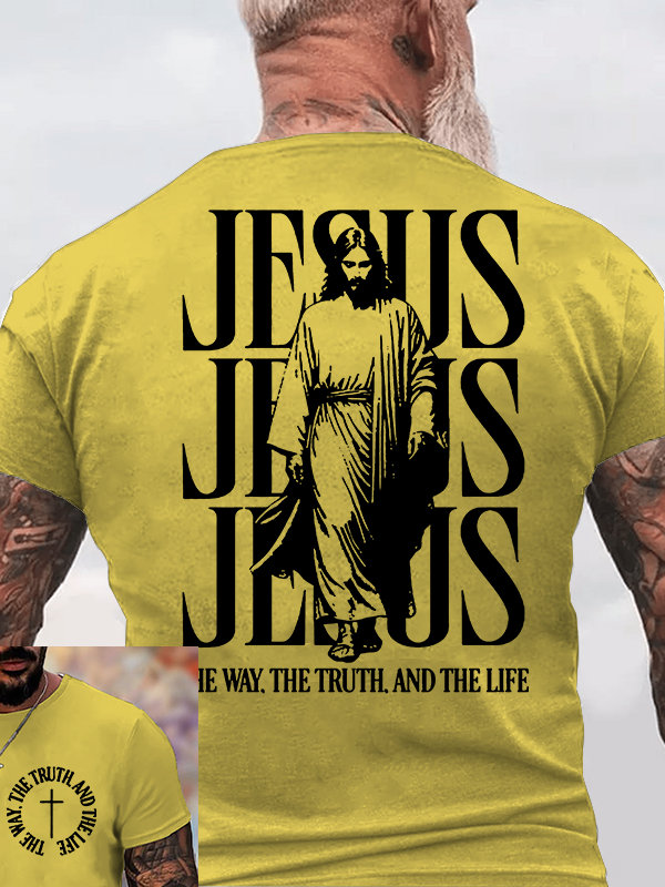 Jesus The Way The Truth And The Life Jesus God Christian Cotton T-Shirt