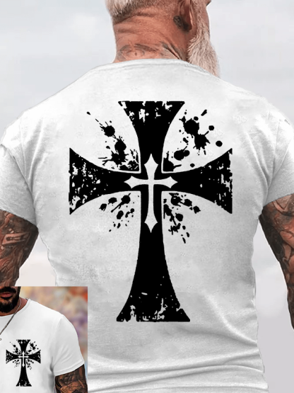 Cross Jesus God Christian Cotton T-Shirt