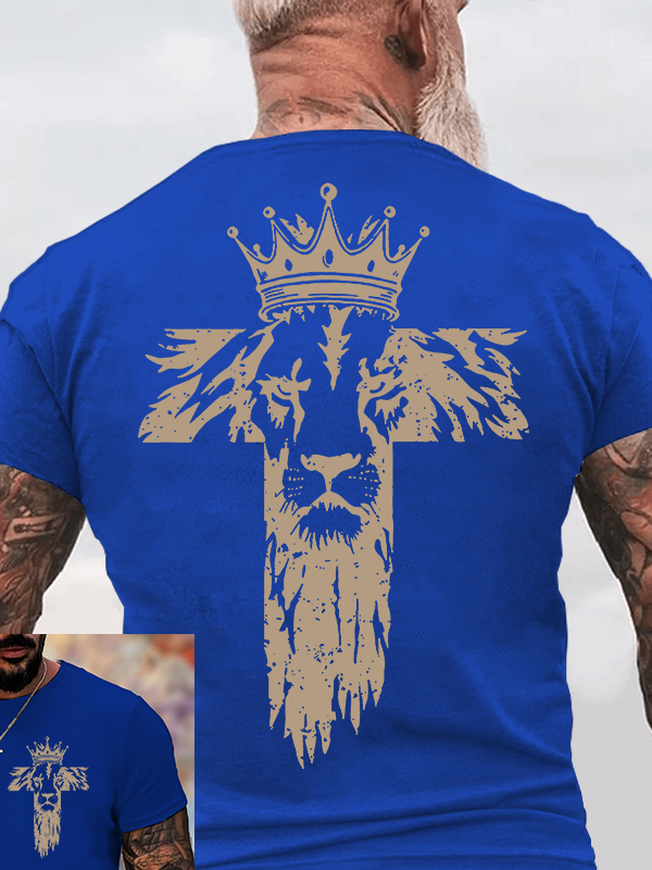 King of Kings Jesus God Christian Cotton T-Shirt