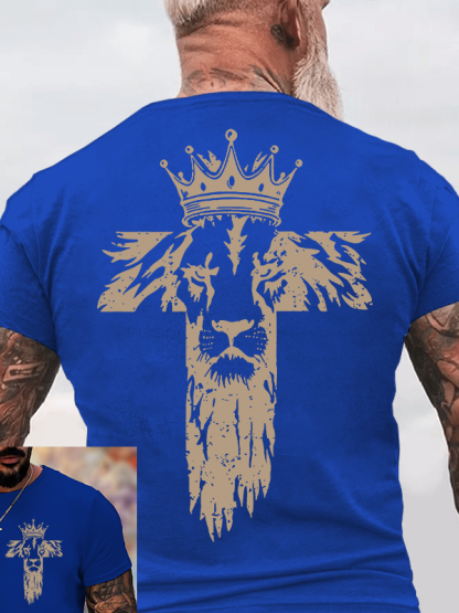 King of Kings Jesus God Christian Cotton T-Shirt
