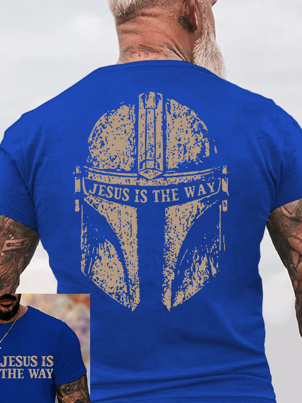 Jesus Is The Way  Jesus God Christian Cotton T-Shirt