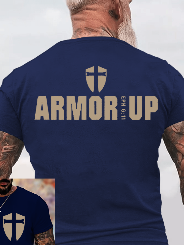 Armor Up Jesus God Christian Cotton T-Shirt