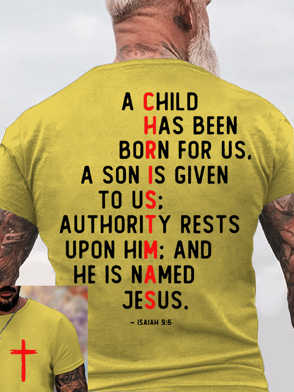 Divine Gift Jesus God Christian Cotton T-Shirt