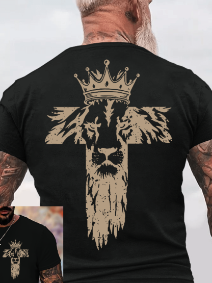 King of Kings Jesus God Christian Cotton T-Shirt