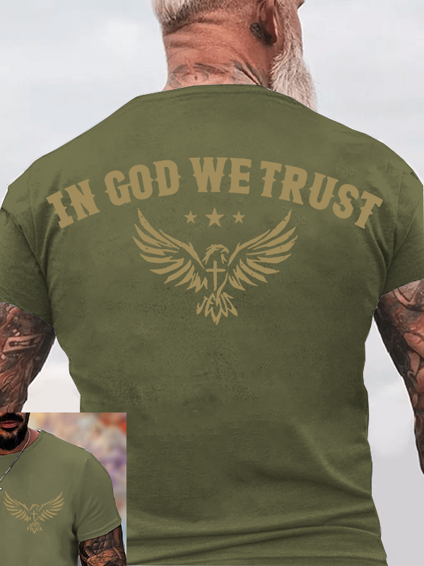 In God We Trust Jesus God Christian Cotton T-Shirt