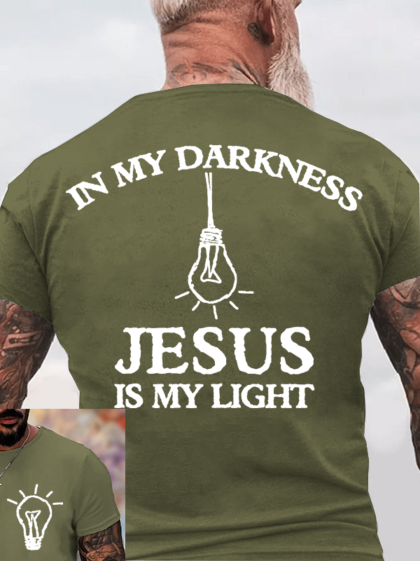 Jesus Is My Light  Jesus God Christian Cotton T-Shirt