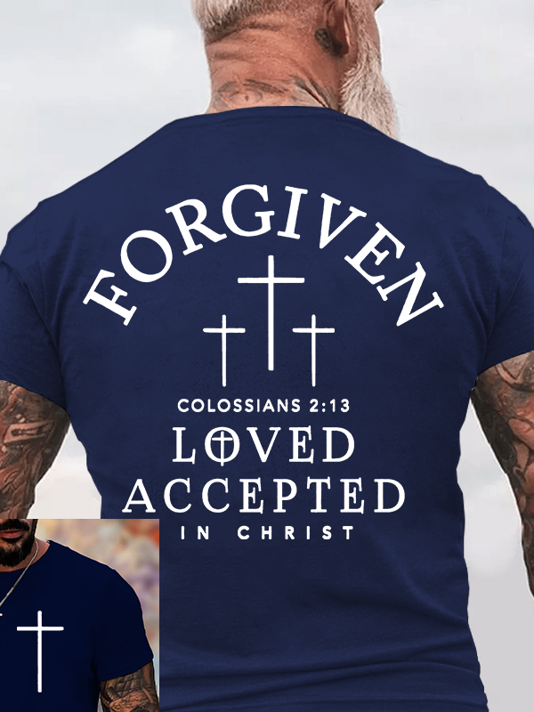 Forgiven Jesus God Christian Cotton T-Shirt