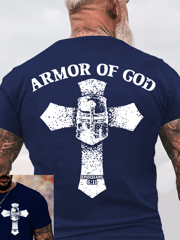 Armor of God Jesus God Christian Cotton T-Shirt